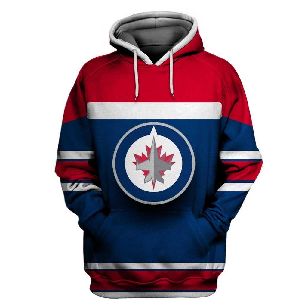 Winnipeg Jets Blue All Stitched Hooded Sweatshirt,We sell and wholesale Winnipeg Jets Blue All Stitched Hooded Sweatshirt on line form chian!